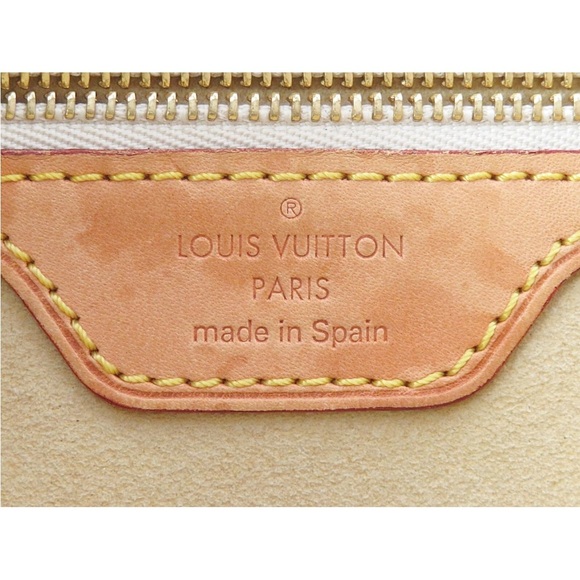 Louis Vuitton Beige and Tan Checkered Tote - Picture 12 of 14